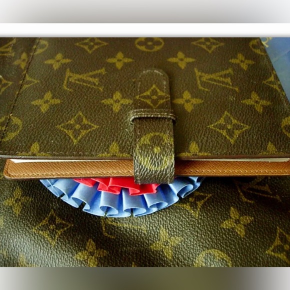 RARE Vintage LOUIS VUITTON PHOTO ALBUM Holiday Vacation Picture Portfolio Agenda - Picture 9 of 10